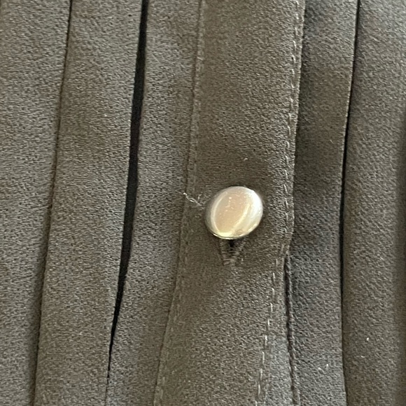 Talbots Long Sleeve Black Chiffon Blouse See Description Please Size 14 - Picture 5 of 8